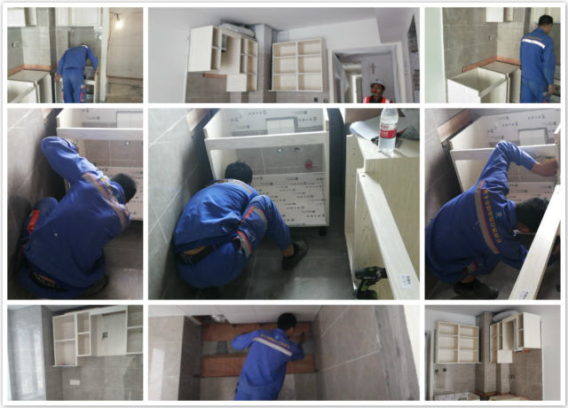 左右手櫥柜安裝工程火熱進(jìn)行中！
