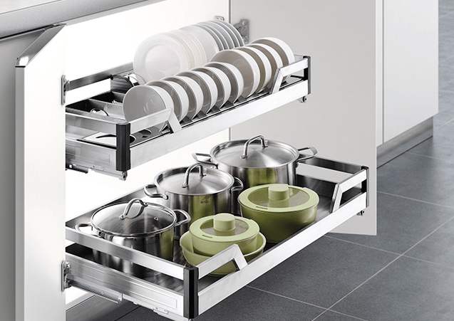 櫥柜拉籃托盆安裝方法，手把手教你裝家居