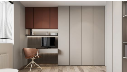 整體書柜款式：定制隱藏式書柜，藏起來的高級(jí)感！