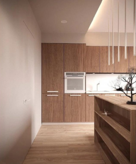 吊頂造型設計：進門裝局部吊頂，用玄關柜做背景墻真寬敞