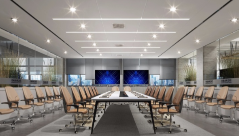 中型精品辦公室裝修，辦公室裝修中燈光如何設(shè)計？