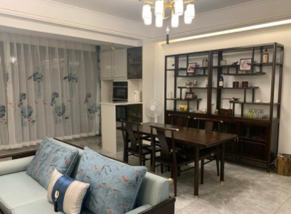 家具裝修效果圖：裝修現(xiàn)代中式風格，實木家具簡單上檔次，全屋溫文爾雅又耐看