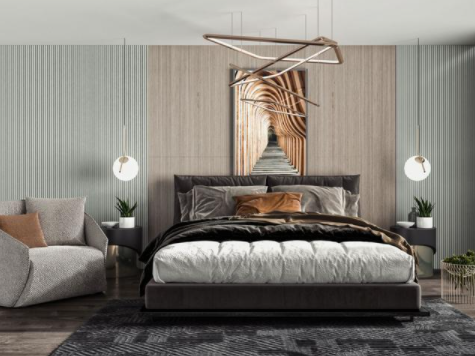 臥室裝修風(fēng)水圖，臥室裝修如何搭配衣柜門顏色