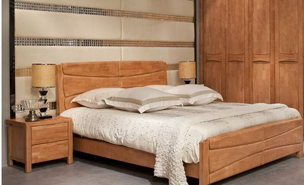 【實木床的價格】雙人實木床用什么材質，實木家具定制哪家好？