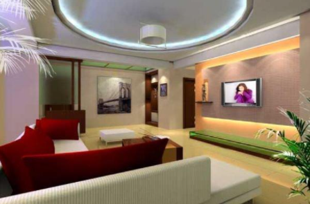 現代筑美家居裝修圖片；現代家居裝修客廳風水禁忌多