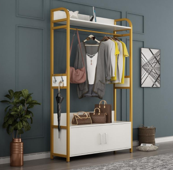 玄關(guān)處掛衣架好嗎，玄關(guān)處放晾衣架的效果